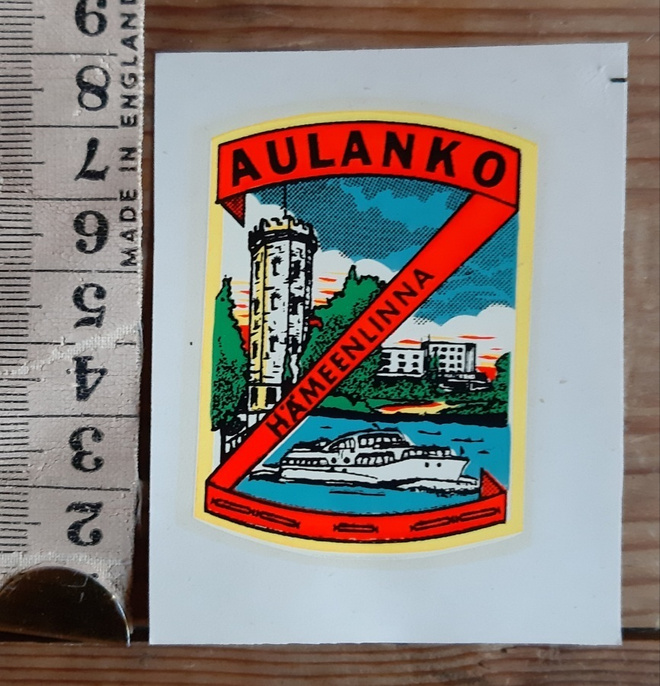 Aulanko-hämeenlinna matkamuisto tarra