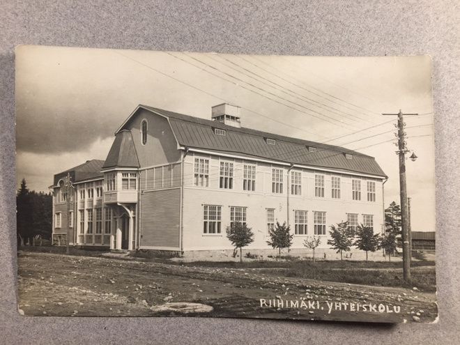 Paikkakuntakortti  Riihimäki Yhteiskoulu 1923