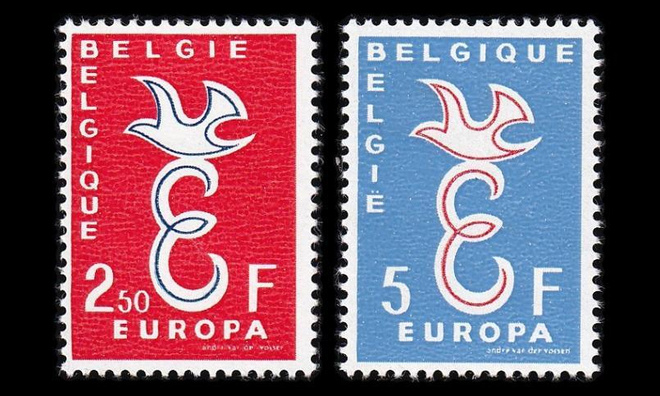 Belgia 1117-8 ** Europa (1958)