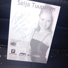 Fanikortti Saija Tuupanen ( SIGNED  / NIMIKIRJOITUS ) - pikkukuva 2