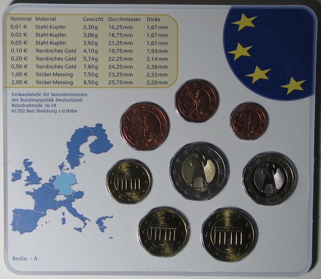 2002 BU sarja - Saksa 1c - 2€  A rahapaja Berlin