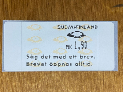 FRAMA ATM12 1,90MK SANO SE KIRJEESSÄ. KIRJE AVATAAN AINA**