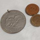 1977 one Eisenhower Dollar kotka riipus - pikkukuva 4