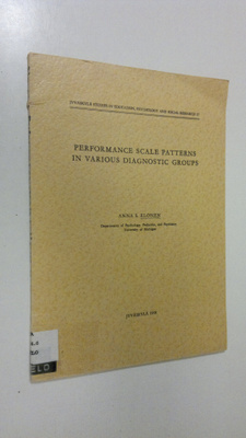 Anna Elonen : Performance scale patterns in various diagn...
