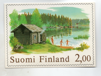 Postimerkkikortti: Savusauna