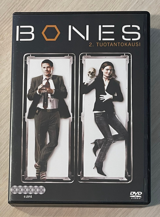 Bones: Kausi 2 (6DVD) Emily Deschanel & David Boreanaz