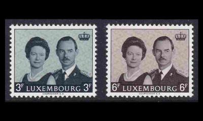 Luxemburg 701-2 ** Suurherttua Jean valtaistuimelle (1964)