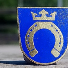 Vaakuna merkki Espoo. Halkaisija - 25 mm. Ehjät emalit. - pikkukuva 1