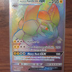 Pokemon Alolan Golem GX 113/111 Rainbow Rare - pikkukuva 1