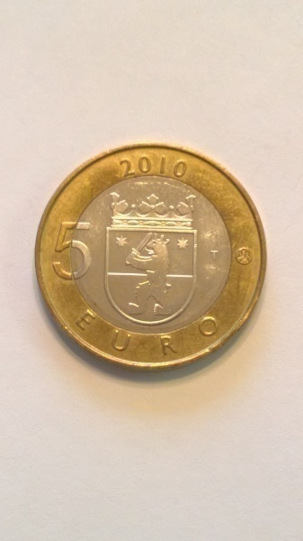 Suomi  5 € Satakunta maakuntaraha, 2010
