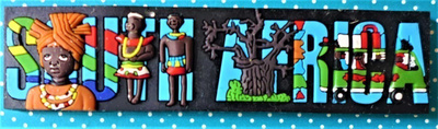 Matkamuisto South Africa  magneetti jääkaapin oveen