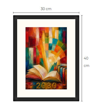 Uusi SDG Kestävä kehitys 2030 art print taulu 30 cm x 40 cm