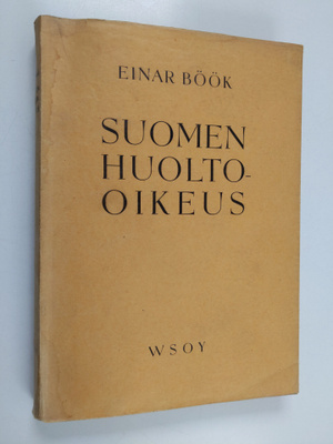 Einar Böök : Suomen huolto-oikeus