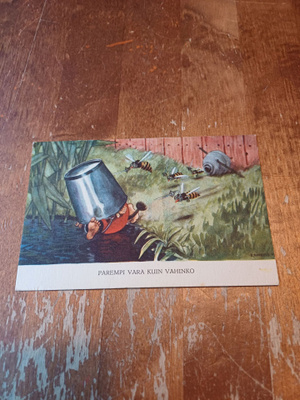 Einar Norelius Sananlaskuja postikortti.