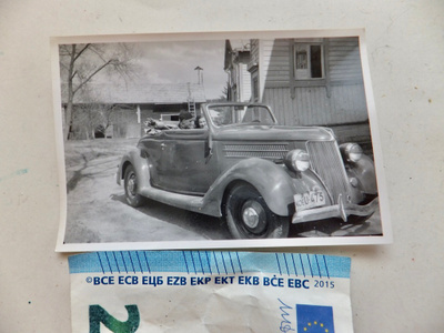 VANHA Valokuva KOMEA Auto Ford Cabriolet M36 1930-l