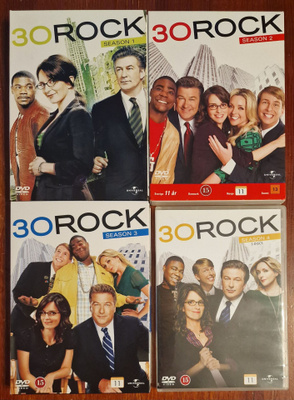 30 ROCK kaudet 1 - 4 dvd boxit