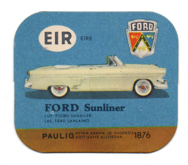 Kahvilappu FORD Sunliner