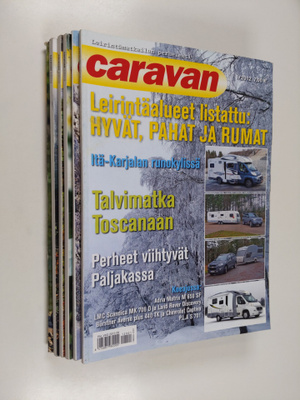 Caravan vuosikerta 2012 (1-5 +leirintäopas, nro 6 puuttuu)