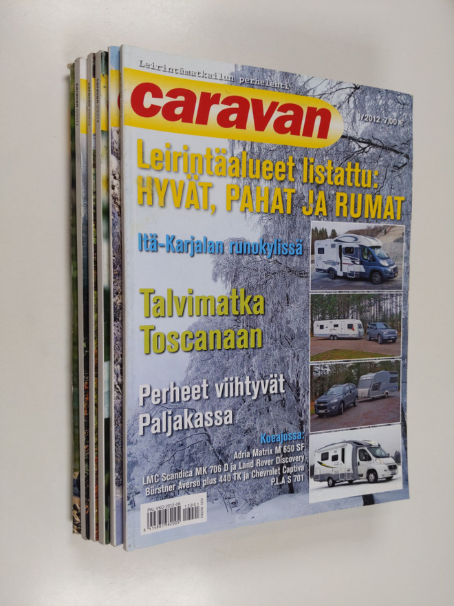 Caravan vuosikerta 2012 (1-5 +leirintäopas, nro 6 puuttuu)