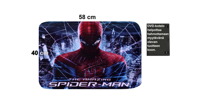 UUSI SPIDER-MAN KYNNYSMATTO 58 x 40 cm - ILMAINEN TOIMITUS