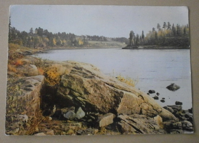 Ounasjoki, rantamaisemaa, väripk, ei p.
