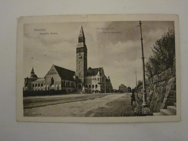 VANHA Postikortti Helsinki Raitiovaunu 1914