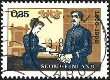 1966 Postimerkkinäyttely leimattu LaPe 612