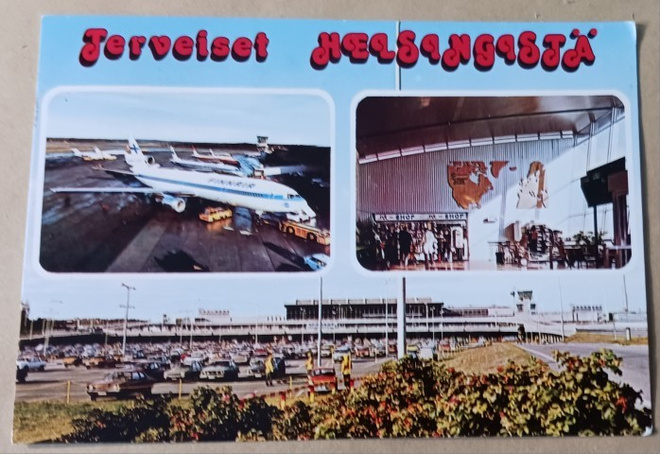 Helsinki, Helsingin lentoasema, monikuvapk, p. 1984