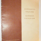 Helsinki, Musiikki-Fazer, Ohjelma,Konserttikausi 1959 - 1960 - pikkukuva 1