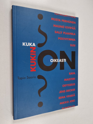 Tapio Saario : Kuka kukin oikeasti on : hakemisto fiktiiv...