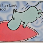 "En hjertens takk!"-KULKEMATON MUUMIKORTTI - pikkukuva 1