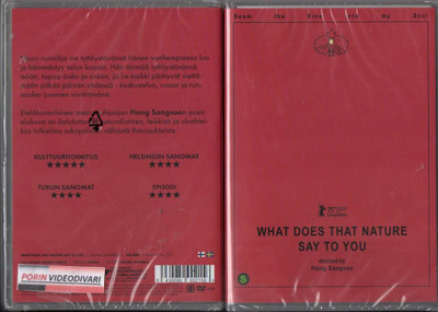  what does that nature say to you	(36 219)	UUSI-FI-DVD	2025