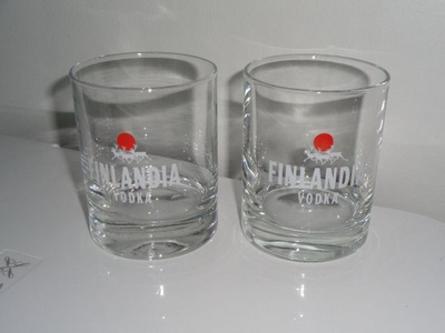 Finlandia vodka lasit 2 kpl
