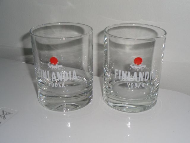 Finlandia vodka lasit 2 kpl