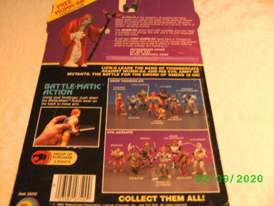 THUNDER CATS Batle-Matic Action manual 1980 luvulta.