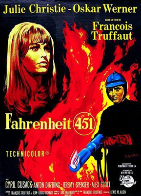 Fahrenheit 451 (Truffaut 1966) dystopia kultti scifi -- DVD