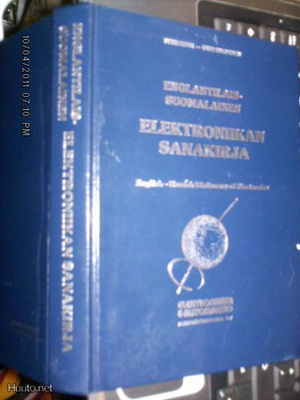 Engl.-Suomal. ELEKTRONIIKAN SANAKIRJA ( 1 p. 1983 ) Sis.pk:t