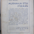 Kaarlo Nuorvala: Murhaaja etsii itseään, Sanatar 1945. 135 s - pikkukuva 2