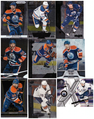 9 x SAM GAGNER Edmonton Oilers Hienoista Sarjoista