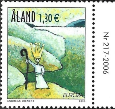 Ål 2006 Eurooppa-merkki 1,30 € välilöpari numero ** LaPe 265