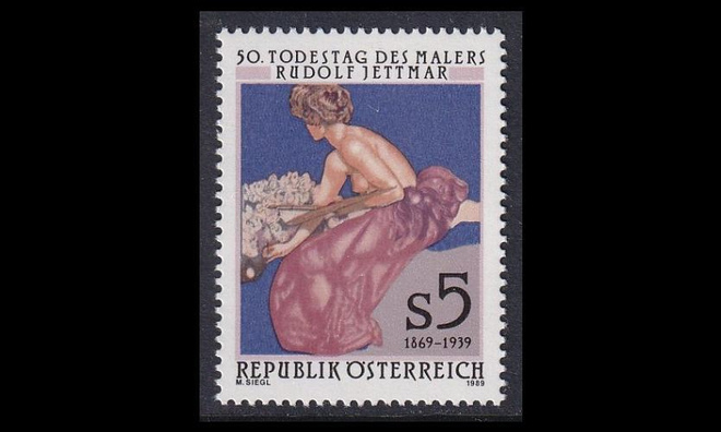 Itävalta 1948 ** Taidemaalari Rudolf Jettmar (1989)
