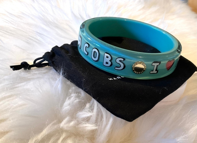 MARC JACOBS himmeä jaden vihreä rannerengas