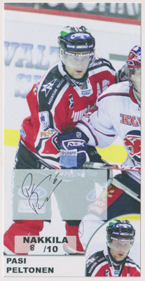 2007-08 Porin Ässät Teamset Pasi Peltonen AU ** / 10