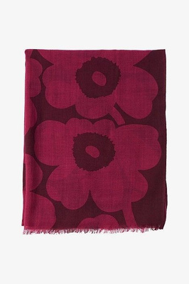 MARIMEKKO Fiore Unikko huivi, wine red