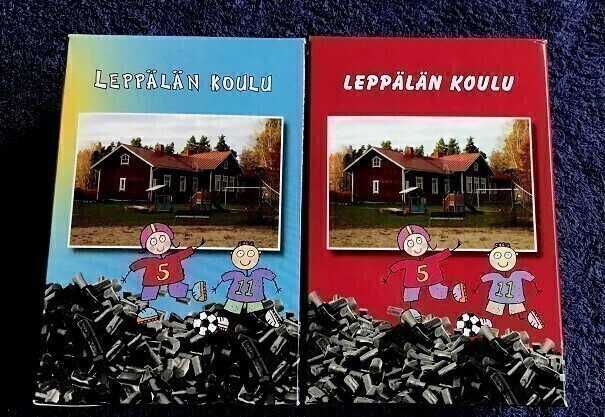 Leppälän koulu pahvi rasia