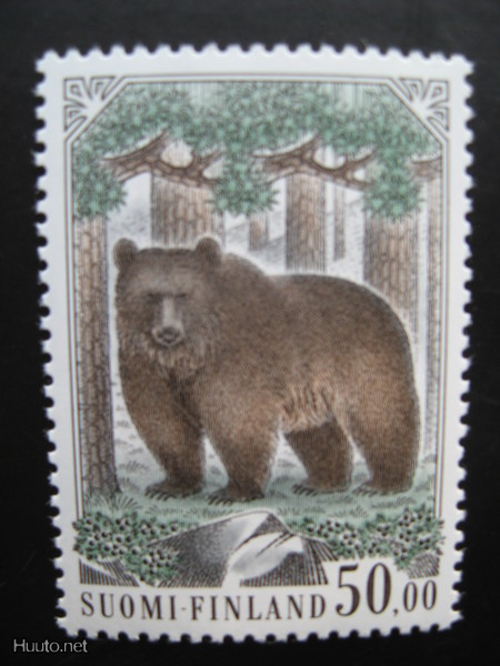 Yleismerkki KARHU 50,00 mk 30.8.1989 - LaPe 1087 **