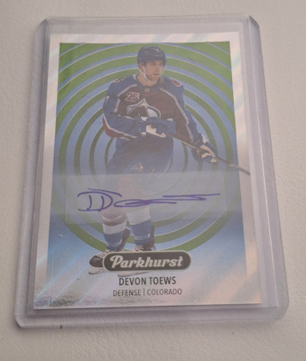 2021-22 Parkhurst Parkies Blue Autographs PK-3 Devon Toews