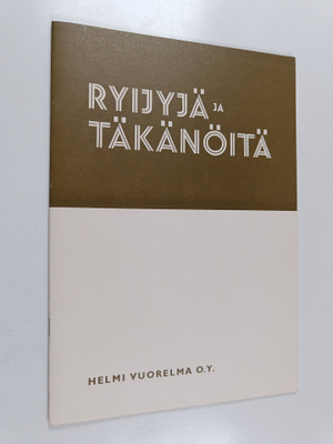 Ryijyjä ja täkänöitä