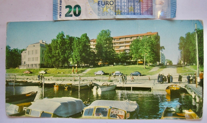 VANHA Panomascope Postikortti Vaasa Panorama