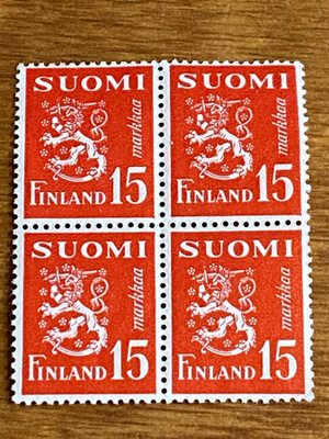 LEIJONAMALLI 1930 15MARKKAA NELIÖ**